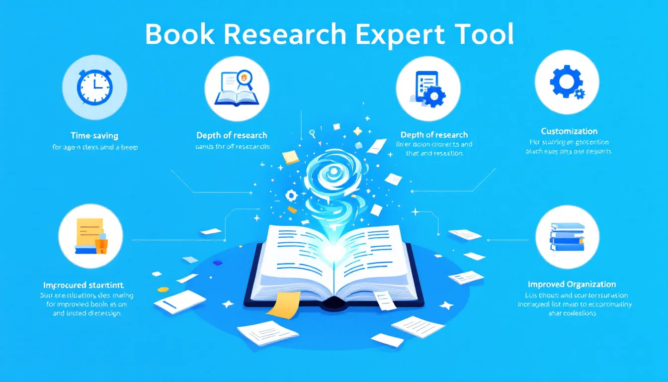 Revolutionize your book writing process with the Book Research Expert Tool - transforming complex research into comprehensive outlines in minutes.