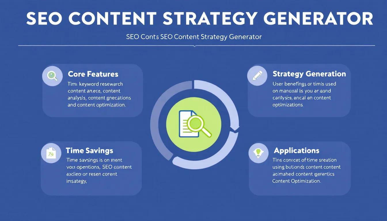 Transform your content marketing approach with our SEO Content Strategy Generator - turning single keywords into comprehensive, ready-to-implement content plans in seconds.