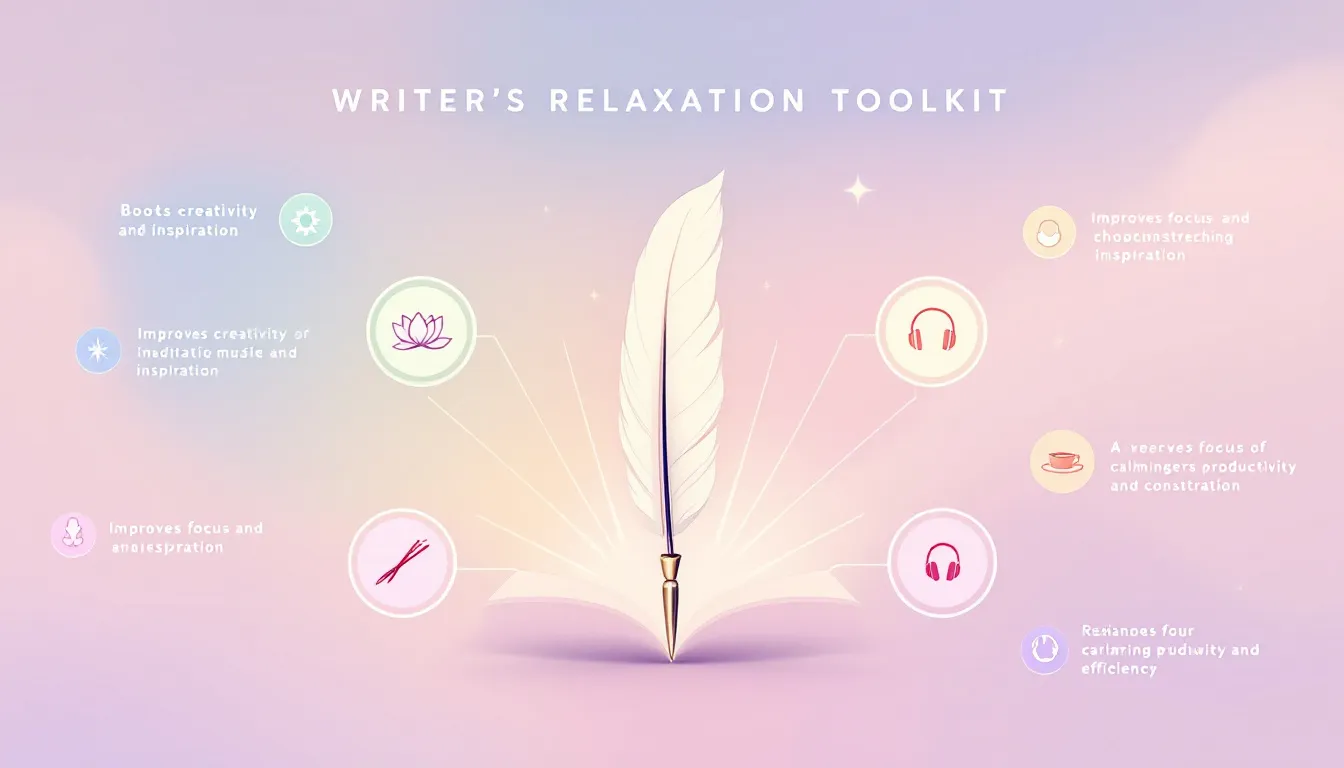 Boost your writing productivity and creativity with the Writer's Relaxation Toolkit - your personalized guide to overcoming writer's block and mental fatigue.