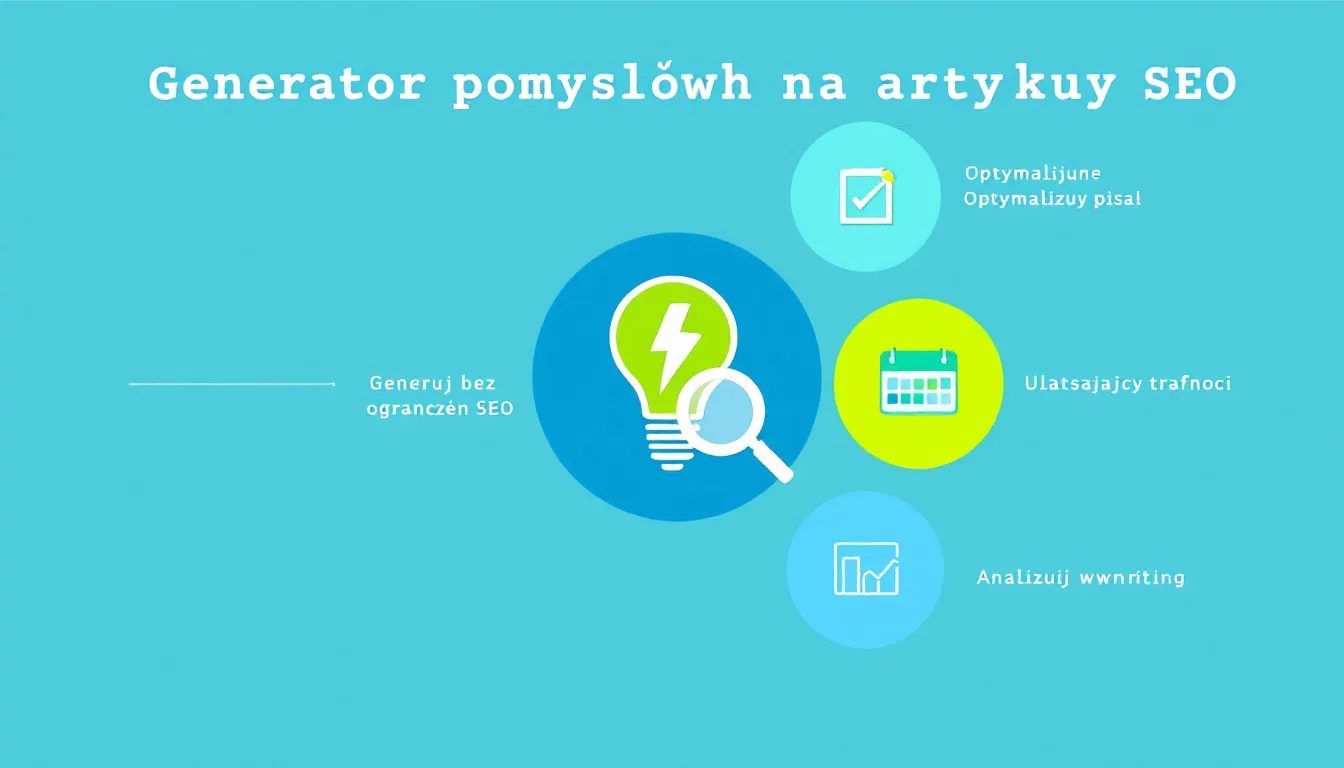 Odkryj moc naszego Generatora pomysłów na artykuły SEO - narzędzia, które przekształca Twoje pomysły w skuteczne strategie content marketingowe w mgnieniu oka!