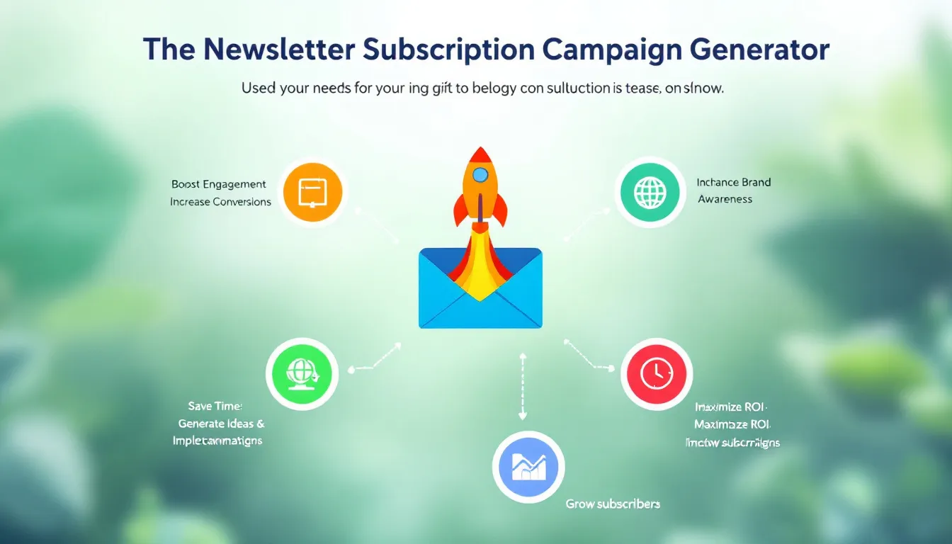 Revolutionize your newsletter growth strategy with our Campaign Generator - transforming your brand's unique attributes into tailored subscription-boosting ideas.