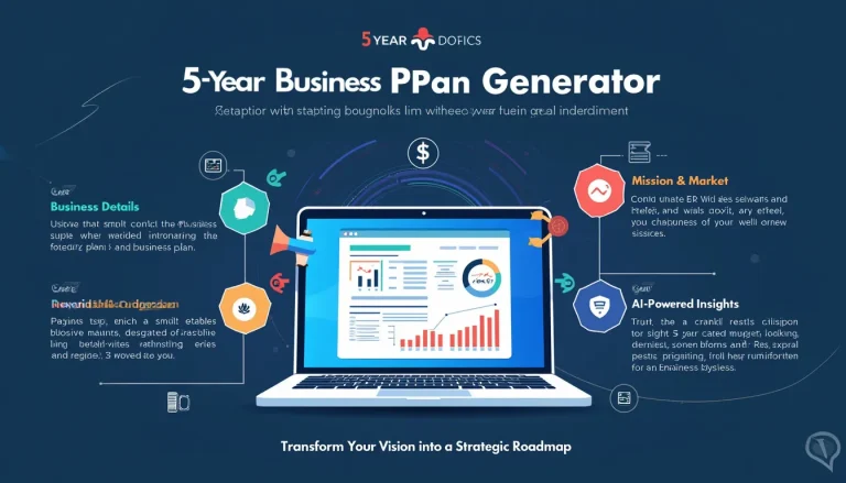 Revolutionize your business planning with our AI-powered 5-Year Business Plan Generator - turning entrepreneurial dreams into strategic realities.