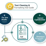 Transform messy, poorly formatted text into clean, professional content with our Text Cleaning & Formatting Tool - your ultimate solution for perfect document formatting.