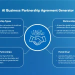 Streamline your business partnership formation with our AI-powered Agreement Generator - create comprehensive, customized legal documents in minutes instead of hours.