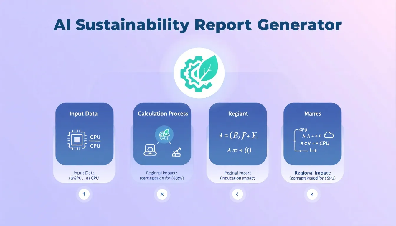 Transform your AI operations' environmental impact assessment with our AI Sustainability Report Generator - providing precise energy consumption and carbon emission calculations for conscious computing.