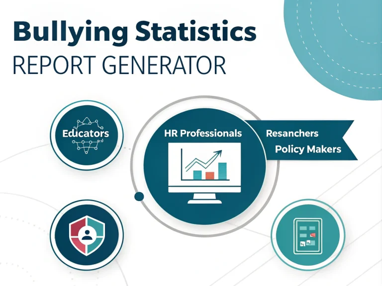 Transform bullying prevention efforts with our comprehensive Statistics Report Generator - delivering customized, data-driven insights for informed decision-making across educational, workplace, and policy contexts.