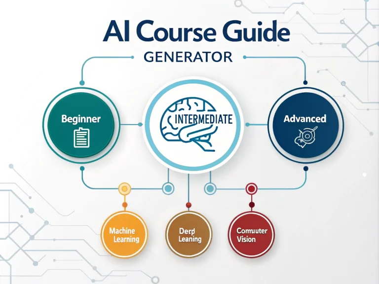 Discover your perfect AI learning path with our Free AI Course Guide Generator - transforming your learning goals into personalized course recommendations instantly.