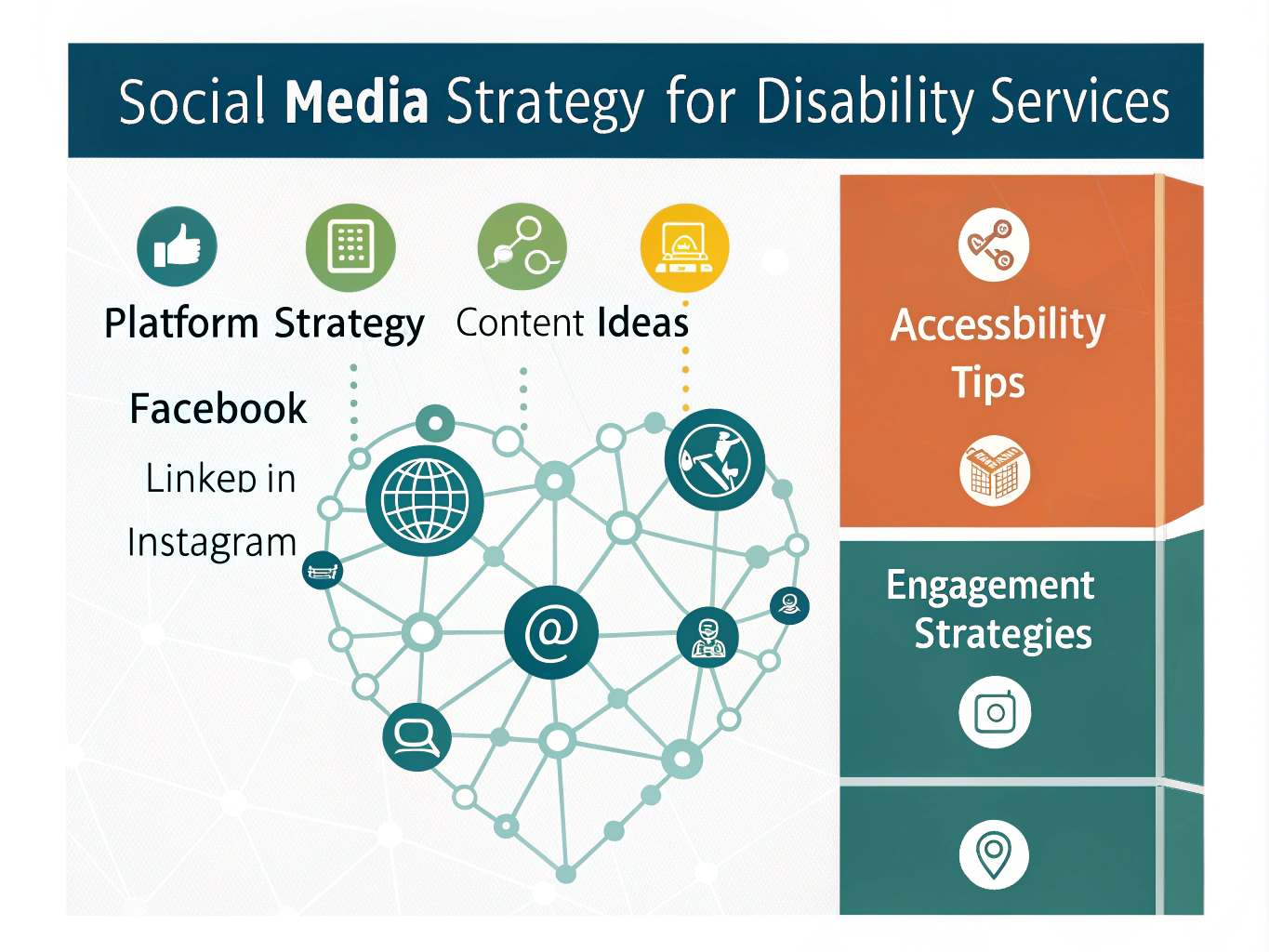 Transform your disability service business's social media presence with our comprehensive Strategy Generator - creating inclusive, engaging, and effective social media plans tailored to your mission.