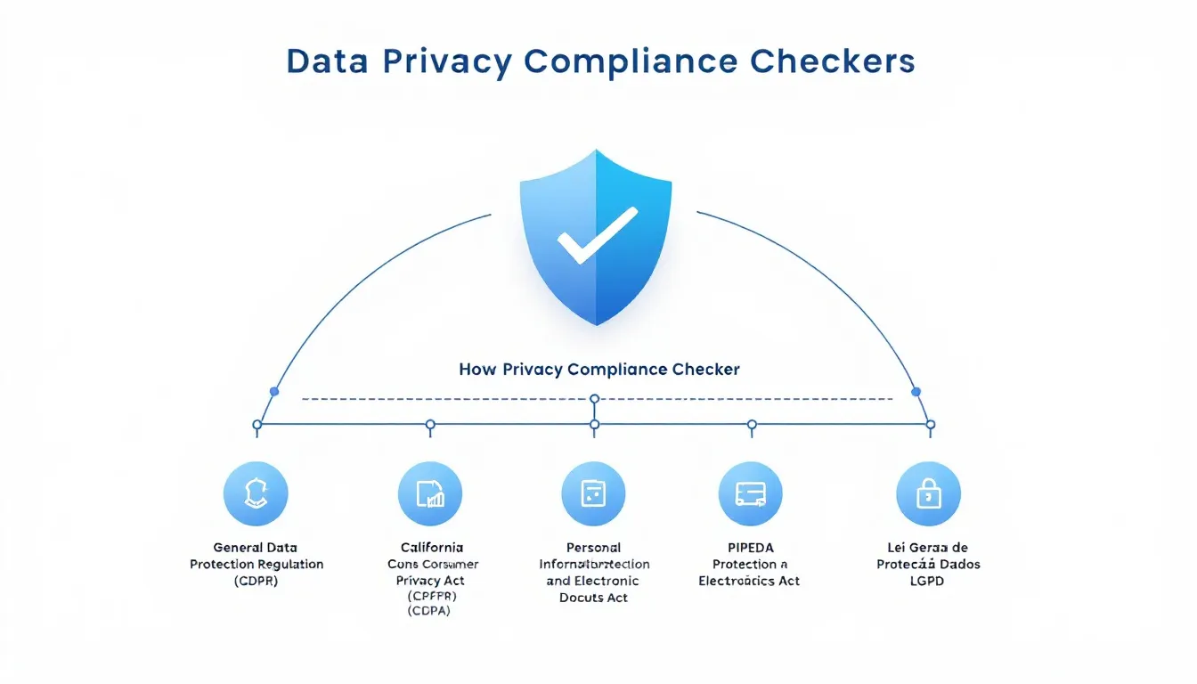 Simplify your journey to data privacy compliance with our comprehensive checker tool that ensures adherence to global privacy regulations like GDPR, CCPA, and more.