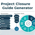 Streamline your project wrap-up process with our intuitive Project Closure Guide Generator - transforming complex closure procedures into clear, customized action plans.