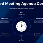 Streamline your board meeting preparations with our AI Agenda Generator - transforming hours of planning into minutes while ensuring comprehensive, well-structured agendas.