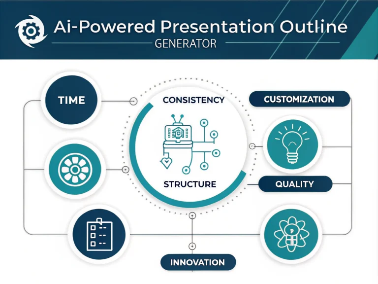 Transform your presentation creation process with our AI-Powered Outline Generator - reducing preparation time by 83% while ensuring professional, structured content aligned with your business goals.