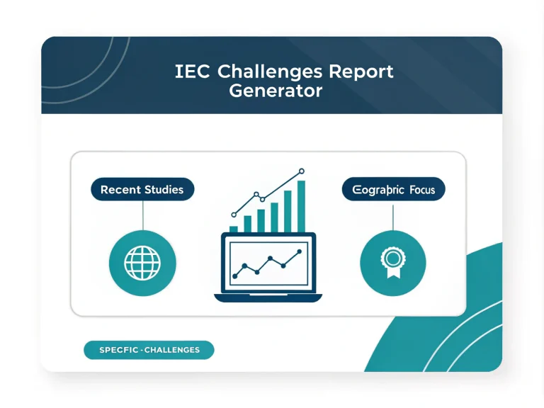 Transform your IEC practice with our innovative Challenges Report Generator - turning complex industry data into actionable insights at the click of a button.