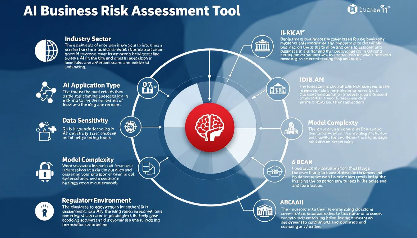 Comprehensive AI risk assessment tool helping businesses evaluate and quantify potential risks in AI implementation through eight key factors and industry-specific insights.