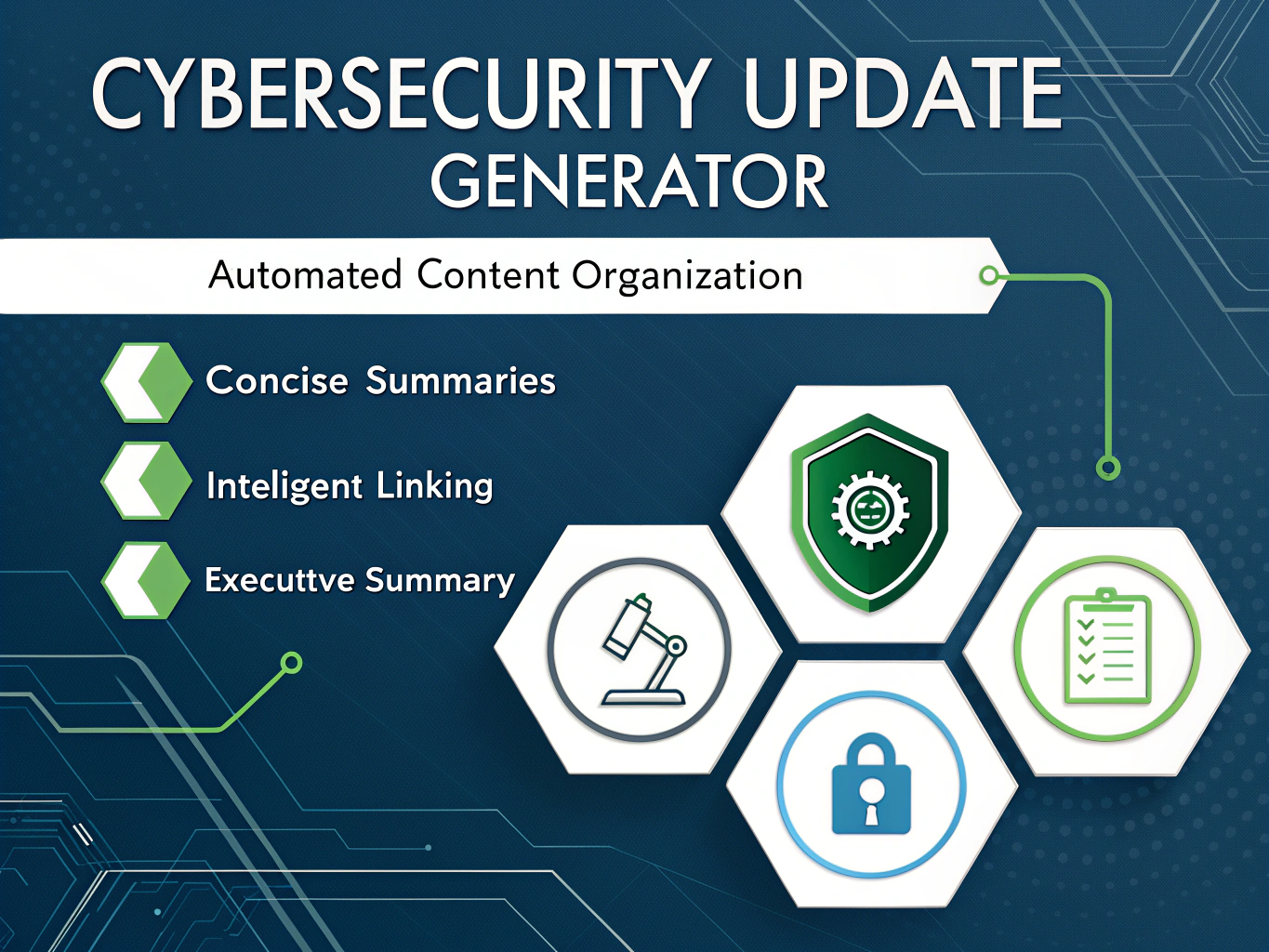 Transform complex cybersecurity information into clear, actionable updates with our Cybersecurity Update Generator - streamlining security communication for modern organizations.