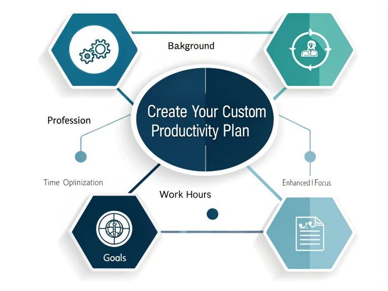 Transform your work life with our Custom Productivity Plan Generator - an expert-designed tool that creates personalized strategies based on your unique professional needs and goals.