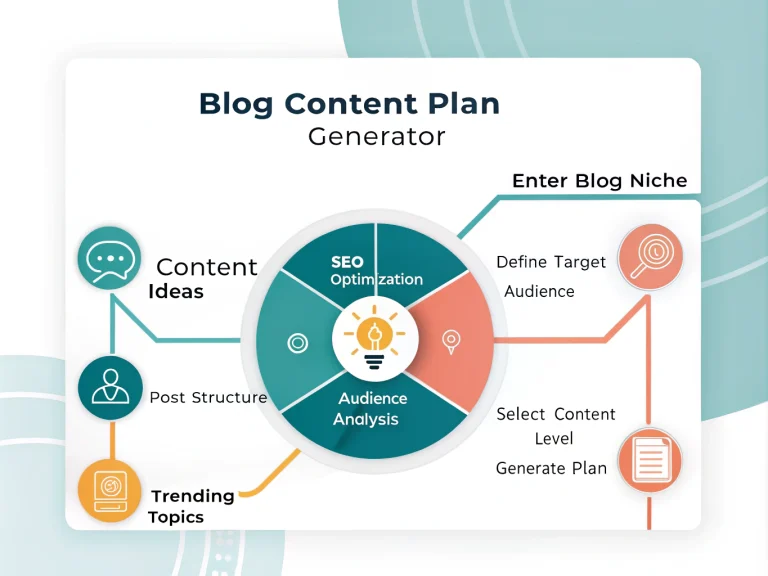 Transform your blogging strategy with our innovative Blog Content Plan Generator - your AI-powered companion for creating engaging, SEO-optimized content that resonates with your audience.