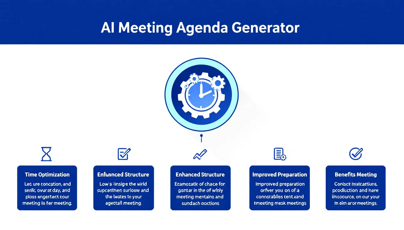 Transform your meeting planning with our AI Meeting Agenda Generator - streamlining organization and maximizing productivity through intelligent agenda creation.