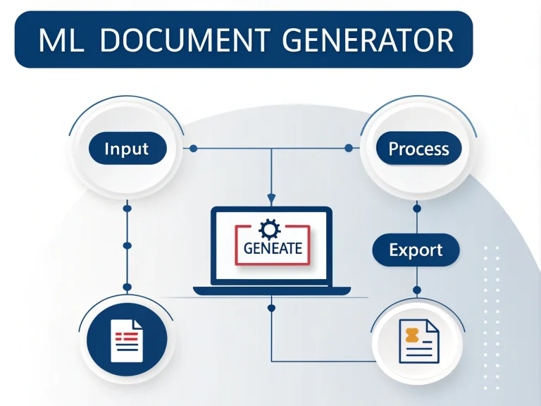 Transform complex machine learning documentation into comprehensive, structured reports with our intelligent ML Document Generator - bridging the gap between technical implementation and clear communication.