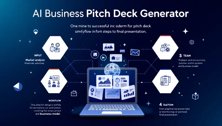 Transform your business idea into a professional investor-ready pitch deck in minutes with our AI-powered generator - streamlining the presentation creation process while maintaining premium quality.