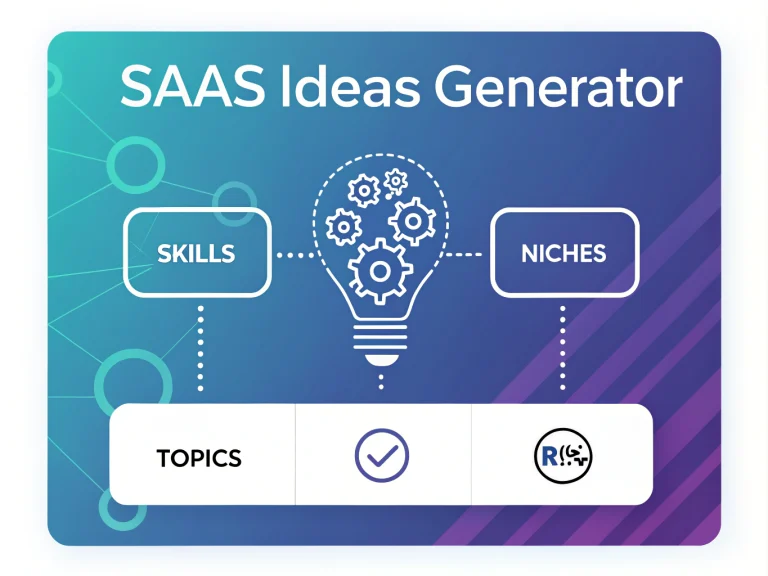 Transform your expertise into innovative SaaS solutions with our intelligent Ideas Generator - bridging the gap between skills and market opportunities.