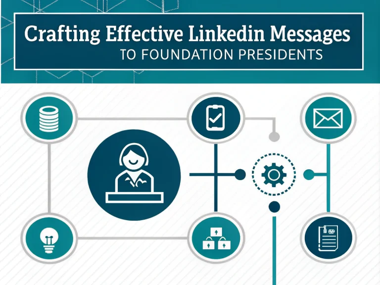 Master the art of professional networking with our comprehensive guide to crafting compelling LinkedIn messages for corporate foundation presidents using our automated message generator.