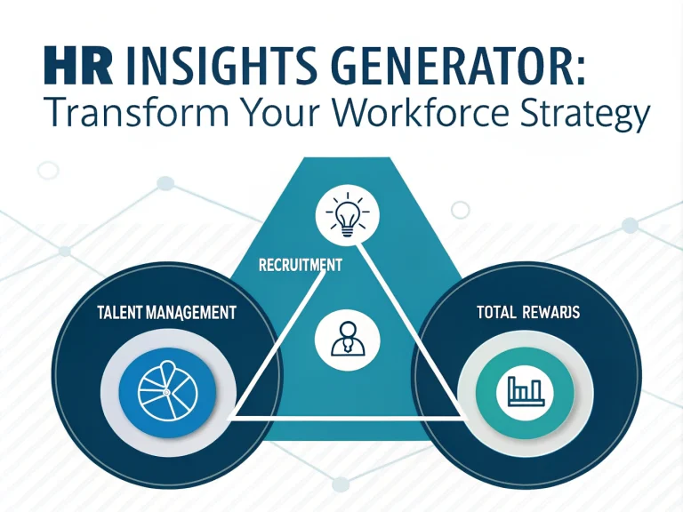 Revolutionize your HR strategy with the HR Insights Generator - your AI-powered solution for data-driven recruitment, talent management, and compensation decisions.