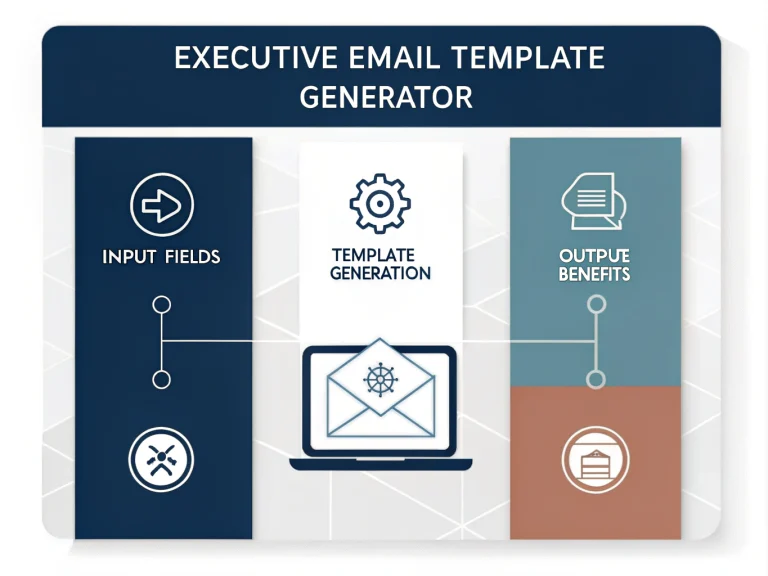 Transform your executive communications with our powerful Email Template Generator - streamlining professional outreach while maintaining personalization and strategic focus.