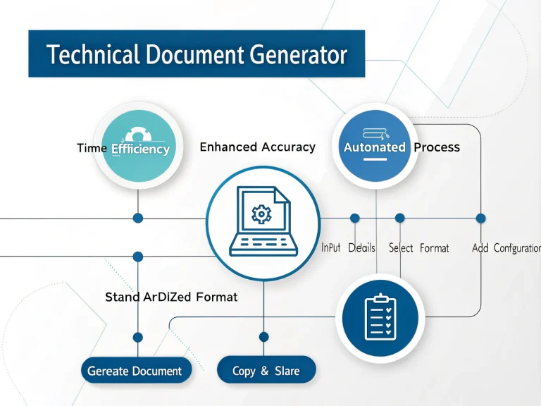 Transform your technical documentation process with our automated Document Generator - turning complex configurations into comprehensive documentation in minutes instead of hours.