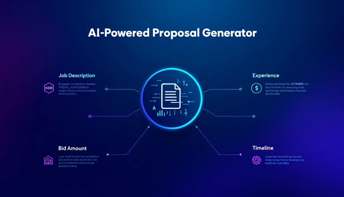 Transform your freelance bidding success with an AI-powered proposal generator that creates personalized, compelling proposals tailored to each job posting in minutes.