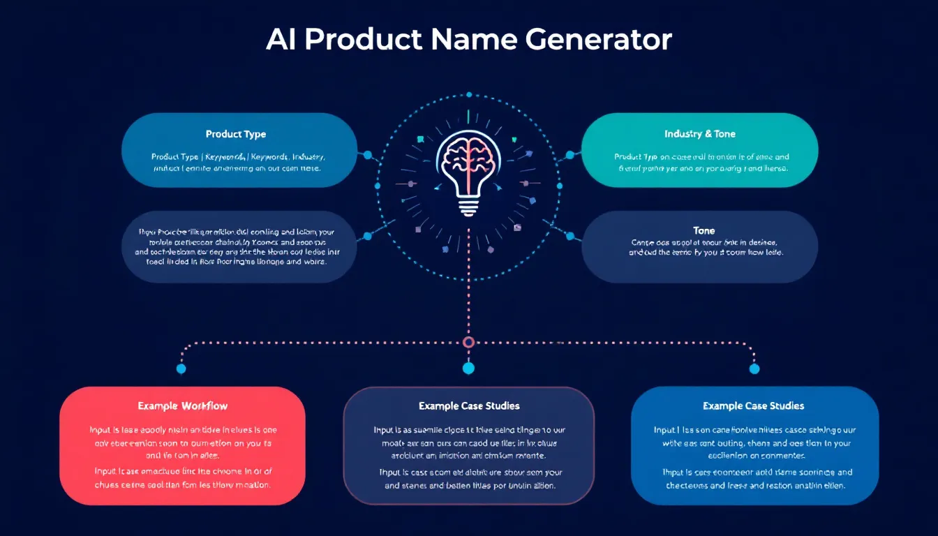 Transform your product naming process with our AI Product Name Generator - combining artificial intelligence and creativity to generate unique, market-ready brand names instantly.