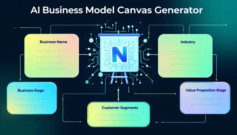 Transform your business planning process with our AI Business Model Canvas Generator - the smart way to visualize and optimize your business strategy in minutes.