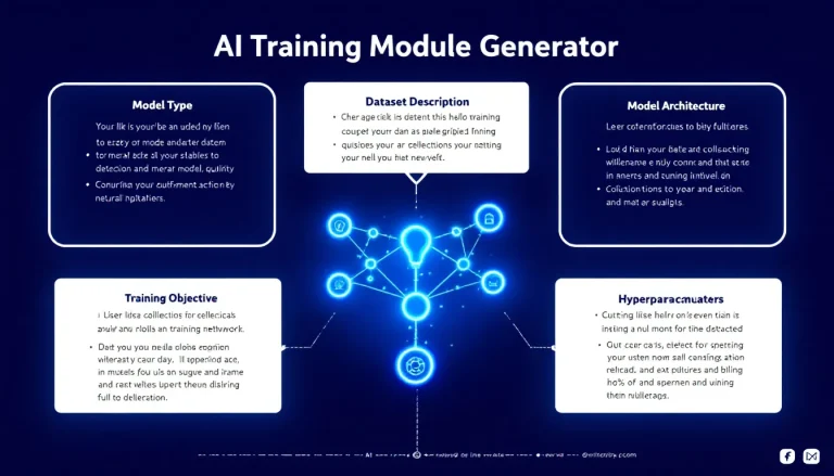 Transform complex AI model development into a streamlined process with our AI Training Module Generator - turning specifications into production-ready training scripts instantly.