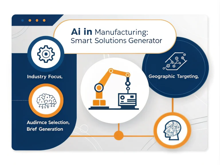 Transform your manufacturing content strategy with our AI-powered Research Brief Generator - delivering customized, comprehensive insights for your specific industry needs.