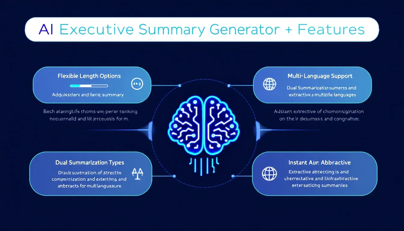 Transform lengthy documents into concise, intelligent summaries with the AI Executive Summary Generator - your ultimate tool for efficient content processing and comprehension.