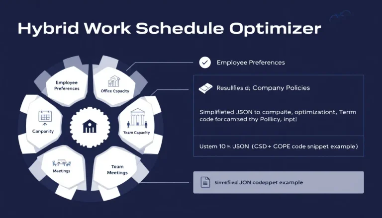 Transform your hybrid workplace management with our intelligent Schedule Optimizer tool - balancing employee preferences, office capacity, and company policies for optimal workforce coordination.