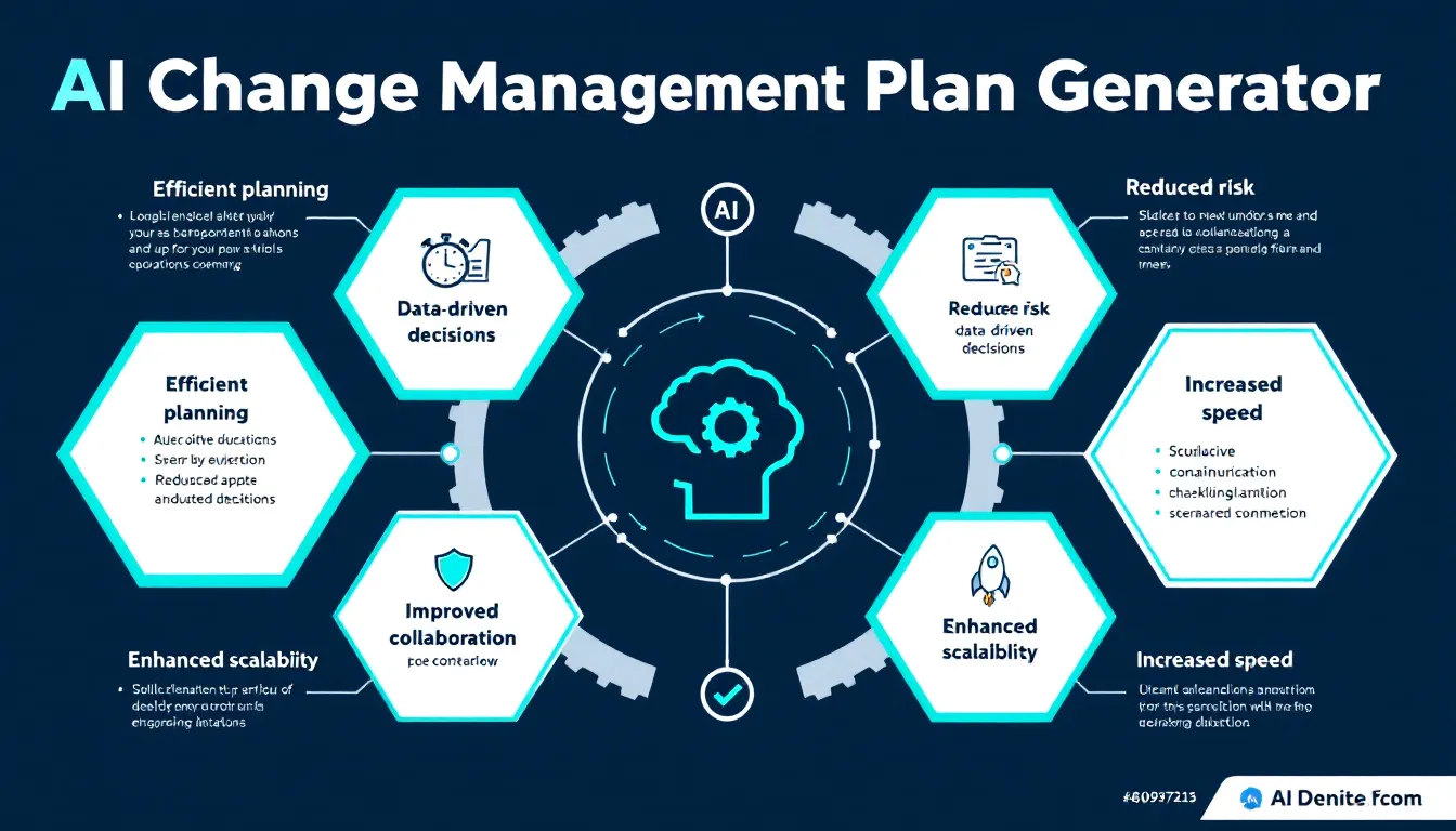 Transform your organizational change initiatives with the AI Change Management Plan Generator - streamlining complex transitions from months of planning to minutes of strategic execution.