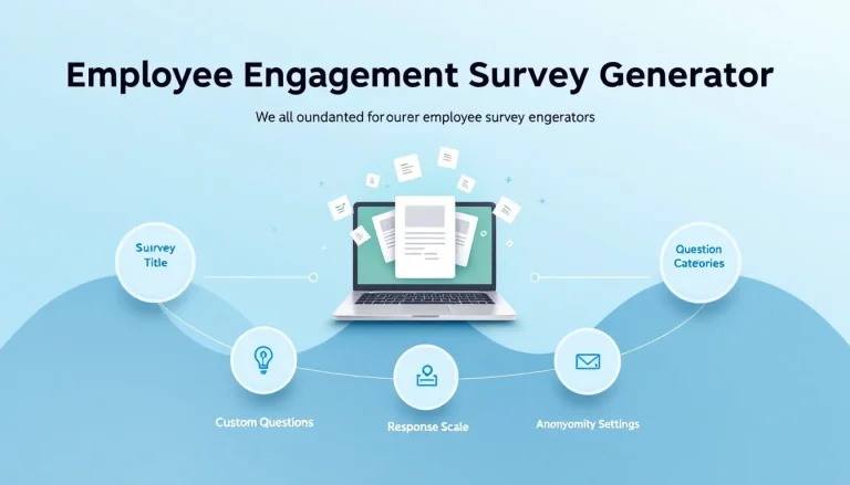 Transform your employee feedback process with our Employee Engagement Survey Generator - create comprehensive, customized surveys in minutes with professional-grade templates and tools.