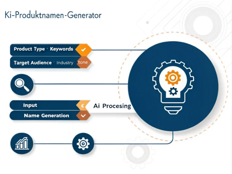 Der KI-Produktnamen-Generator: Ihr intelligenter Partner für kreative und zielgerichtete Produktnamensentwicklung - von der Idee bis zum perfekten Namen in wenigen Klicks.