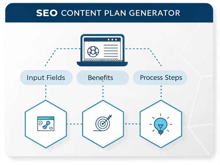 Transform your content creation process with our SEO Content Plan Generator - the smart tool that turns your topic into a comprehensive, SEO-optimized content strategy in minutes.