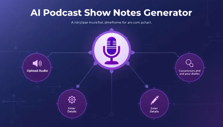 Transform your podcast production workflow with the AI Show Notes Generator - automatically convert audio content into comprehensive, structured show notes in minutes.