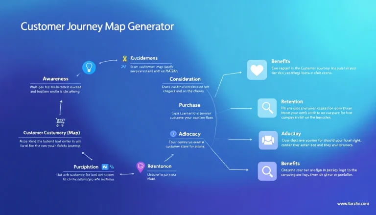 Transform your customer experience strategy with our intuitive Customer Journey Map Generator - create comprehensive, data-driven journey maps in minutes.