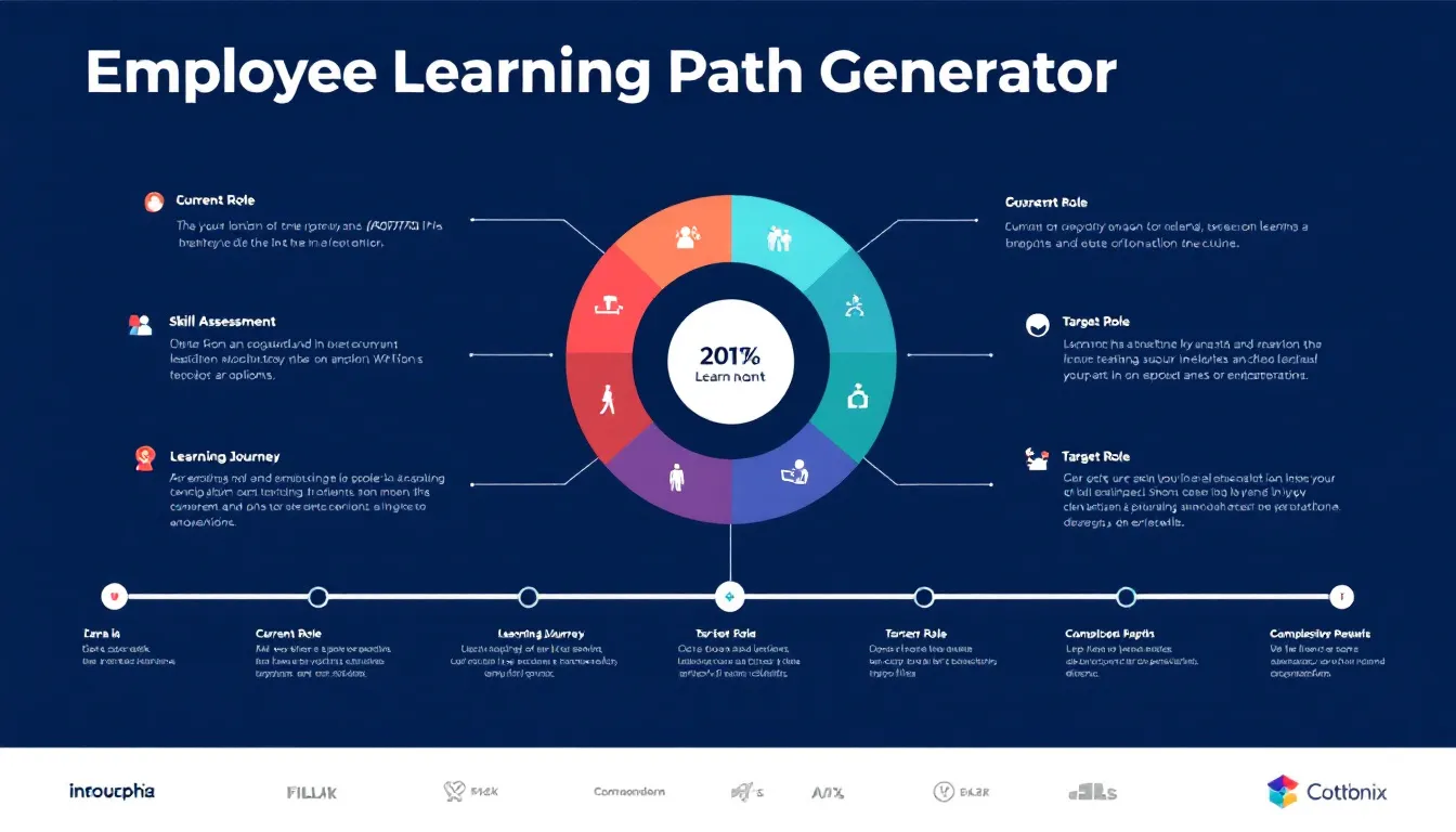 Transform your career development with our Employee Learning Path Generator - a powerful tool that creates personalized professional growth roadmaps based on your current skills and career aspirations.