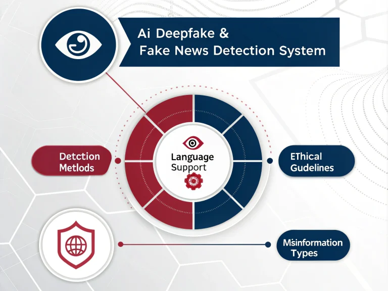 Discover how AI technology is revolutionizing the fight against digital misinformation with our comprehensive Deepfake and Fake News Detection System design tool.