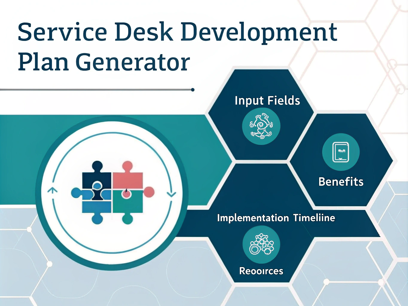 Transform your service desk operations with our Development Plan Generator - streamlining the creation of comprehensive improvement strategies through data-driven insights and customized recommendations.