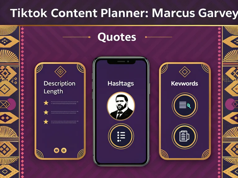 Transform Marcus Garvey's timeless wisdom into viral TikTok content with our innovative Content Planner - your complete guide to creating 365 days of inspiring social media posts.