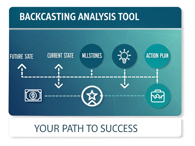 Master strategic planning with the Backcasting Analysis Tool - an innovative approach to mapping your journey from present reality to desired future state.