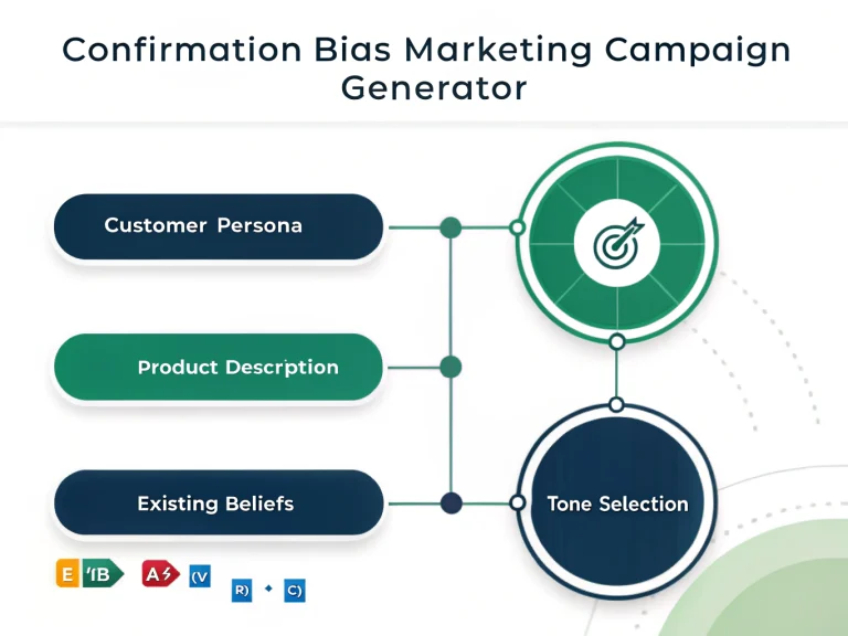 Transform your marketing strategy with our Confirmation Bias Marketing Campaign Generator - where psychology meets precision to create messages that truly resonate with your target audience.