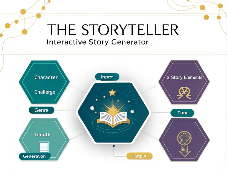 Discover The Storyteller - a powerful interactive tool that transforms your creative inputs into unique, engaging narratives with just a few clicks.