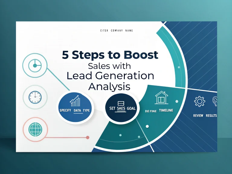 Master the art of data-driven sales growth with our comprehensive 5-step lead generation analysis process, designed to transform your business metrics into actionable strategies.